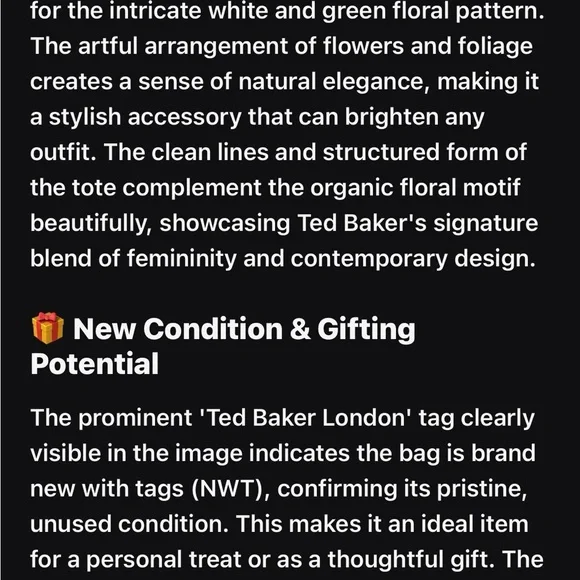 Ted Baker London Blush Floral Tote - Picture 8 of 12